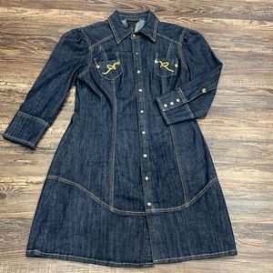Denim shirt dress size medium Like small